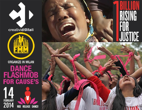 locandina 1 bilion rising by Flash Mob Milano