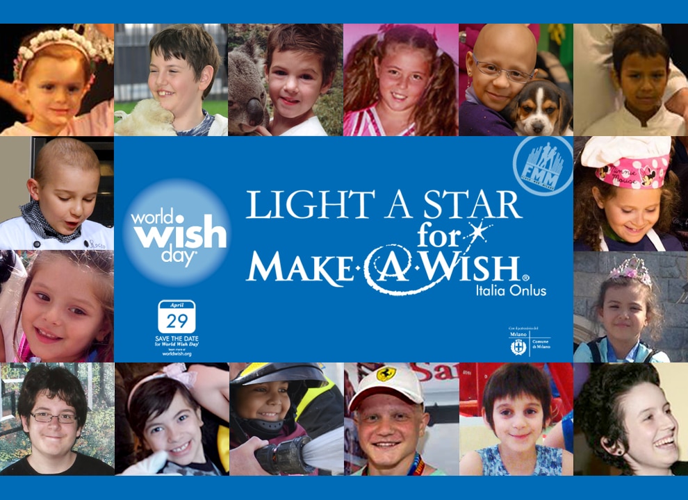 invito a evento di make a wish italia onlus